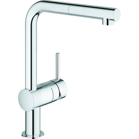 GROHE KÃ¼chenarmatur Minta mit 360Â° Drehung und Brause 32168000