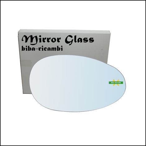 Vetro specchio retrovisore cromato lato dx-passeggero per rover 75 (rj) solo dal (1/2)
