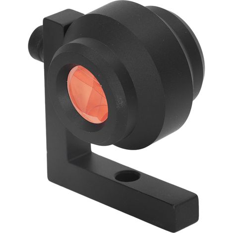 Prisme optique à angle droit 90° à monture en L, mesure double face verre optique ABS noir Ø25.4mm constant -25mm pour tunnel railway mine route (1/5)