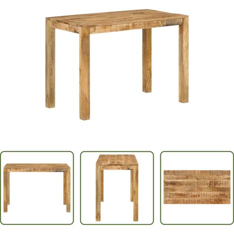 Mangoholz Esstisch - Esstisch 110x55x76 cm Massivholz Mango (1/5)