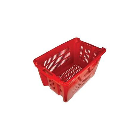 CESTA ORTOFRUTTA TUTTA FORATA IMPILABILE  lt.40 cm.56x35x31h. (bancale pz 245)    ICS