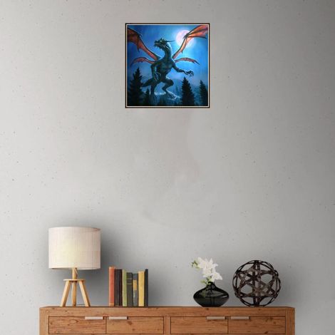 Pochoir Diamant 5D DIY Broderie Cristal Strass Art Mural Dinosaur Dinosaure Décor Salon Chambre Enfant Cadeau Kit Complet (1/3)