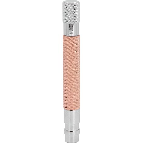 Manche de Rasoir Sécurité Alliage Zinc Antidérapant Long Vintage pour Hommes - Compatible avec Rasoirs Sécurité (1 Manche) (1/5)