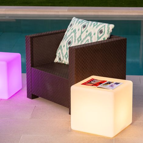 Cubo LED RGBW Ricaricabile 400 mm