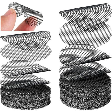Tampon Maille de Trou de Pot Fleur,100 Pcs Maille de Drainage pour Pot de Fleur Jardinage De Fleur Trou Maille Tapis Carrés Empêchent la Perte de Sol