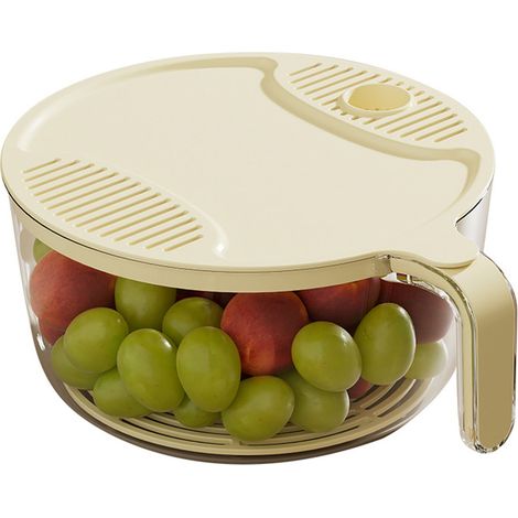 Passoire à riz, passoire à pâtes, passoire de cuisine efficace en plastique, facile à utiliser et de grande capacité pour les légumes et autres aliments. (1/5)
