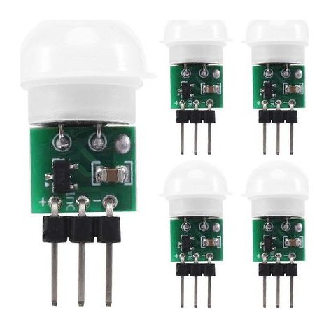 Capteur PIR AM312, lot de 5 capteurs infrarouges pyroélectriques PIR pour la présence humaine (1/5)