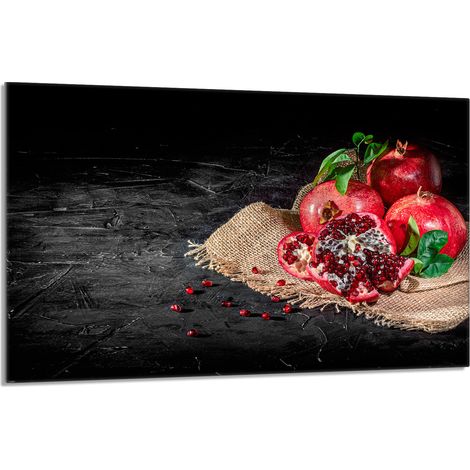 Glasschutzplatte für den Herd 80x52 Granat (1/5)