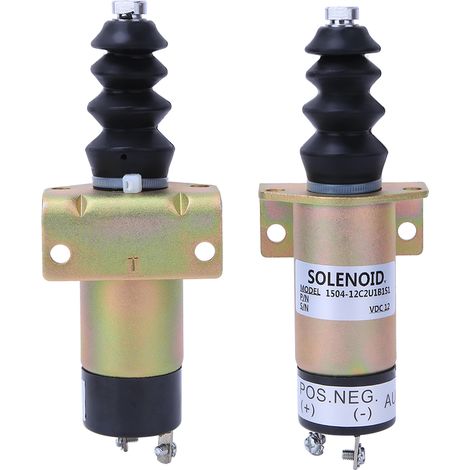 Kit de remplacement pour moteur avec électrovanne d'arrêt, boîtier en acier haute qualité, 12 V, référence 1504-12C2U1B1S1 (1/5)