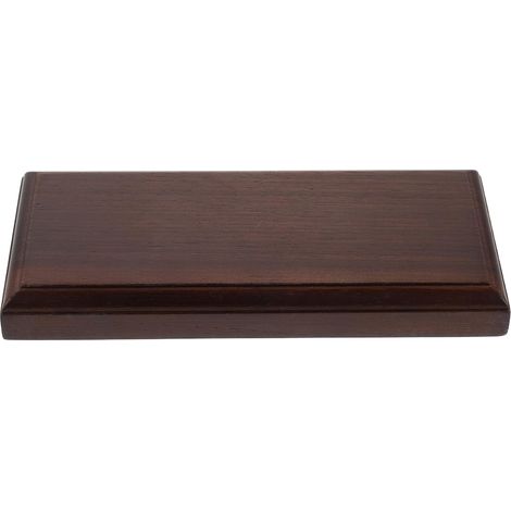 Socle en Bois Massif Noir Noyer Naturel, Base Solide et Protectrice pour Support à Plantes Intérieur, pour Présentoirs D'objets Décoratifs et Figurines