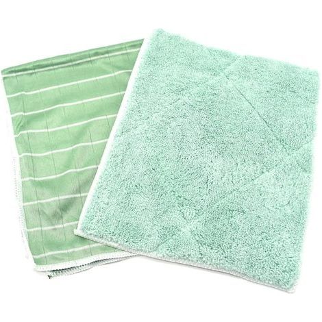 Kit Chiffon Bambou + Lavette Double Face – Lavable, Tout Nettoyer (1/2)