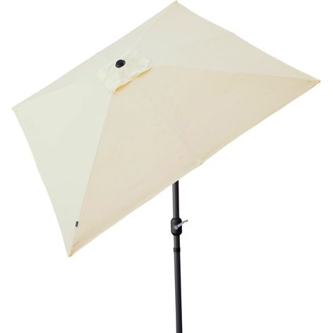 Sombrilla Aktive 270 x 259 x 270 cm Acero Aluminio Crema (1/5)