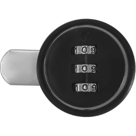 20-mm-Mechanisches Zahlenschloss, Diebstahlsicherung, kompatibel mit Aktenschränken, Schubladen, Briefumschlagboxen und Aufbewahrungsschränken, Schwarz-JXLGV (1/5)