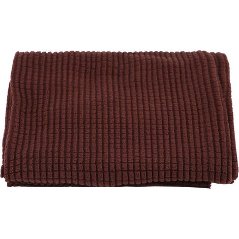 Lot de 2 housses de protection anti-poussière pour accoudoirs de chaise, fauteuil, canapé inclinable (marron foncé) (1/5)