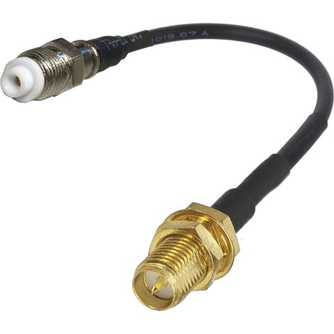 Cavo pigtail con connettore FME / connettore SMA-RP RG174 3m (1/2)