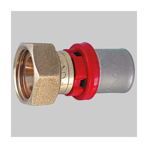 RACCORDO DIRITTO A PRESSARE CON GIRELLO CON GUARNIZIONE 16 x 1/2 su attacco 16 1/2 TIEMME
