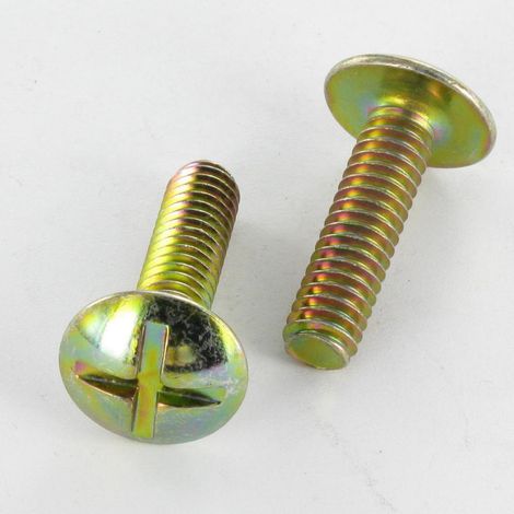 Vis Poelier Fendue En Croix M8X20 Bichromaté-1 pièce