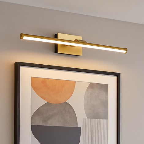Lampada da parete lampada da salotto lampada da quadro mobile batteria ricaricabile LED color ottone lunghezza 40 cm, corridoio corridoio soggiorno sala da pranzo