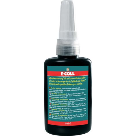 E-COLL Schraubensicherung hochfest-mittelviskos, 50ml grün