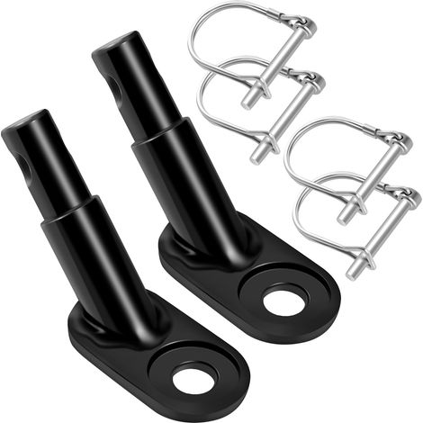 2pcs Bicycle Trailer Hitch – Black, Compatible with Thule Trolley, Galvanised Iron, Stable and Durable (1/5)