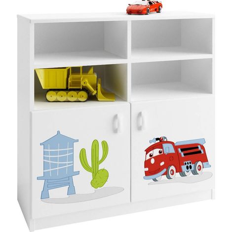 Librería CARS 90 cm blanco