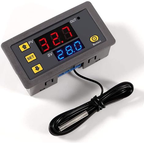 Thermostat numérique W3230 - 110 V-220 V - Interrupteur de commande à affichage numérique - 1 pièce