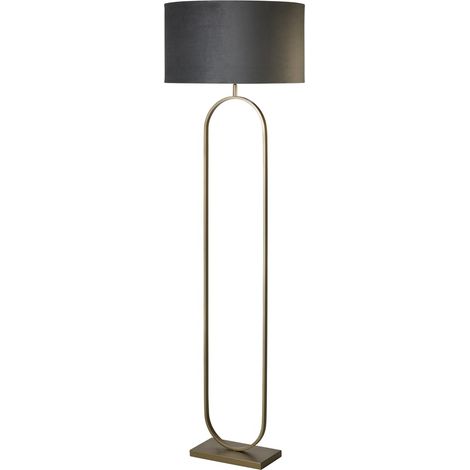 Lampadaire Modish bronze avec teinte gris foncé - EU95102DGY