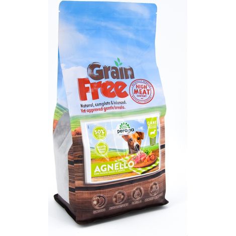CROCCHETTE PERAGA GRAIN FREE PER CANE ADULTO TAGLIA PICCOLA 2KG AGNELLO CIBO PER CANI