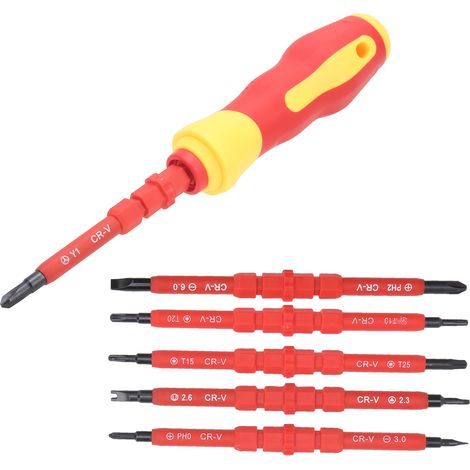 Isolierter Schraubendrehersatz, Elektriker-Werkzeugset, 500-V-Hochdruck-Handwerkzeugset (1/5)