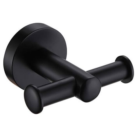 Showerdrape Modernity Black Stainless Steel Wall Mounted Robe Hook