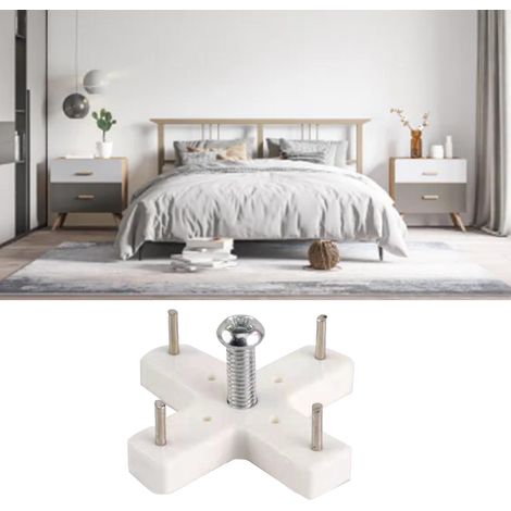 Lot de 4 vis sans trace, clous et perceuse inclus, crochets de suspension multifonctions pour cloisons sèches et murs en ciment. (1/5)