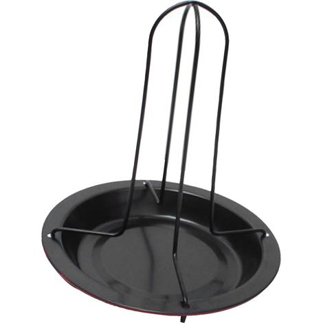 Rôtissoire à poulet antiadhésive en acier au carbone grande capacité, rôtissoire verticale pour dinde en extérieur (1/4)