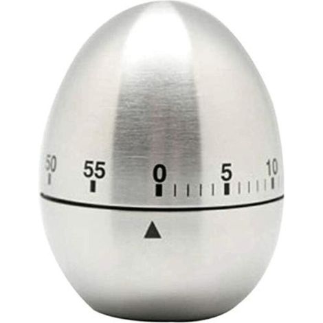 précis Minuterie de Cuisine en Acier Inoxydable, Fauly 60 Minutes Compte à rebours Cuisine Cuisine Mécanique Tournage d'alarme rotative Portable (1/5)