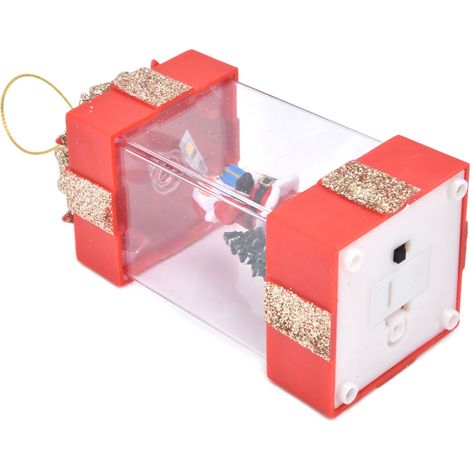 4,7" Hängende Weihnachtsdekoration, LED-Landschaftslampe mit eingebautem Weihnachtsmann, warmes Licht, Tischdekoration, Batterie enthalten (Weihnachtsmann - ohne Wasser) (1/5)