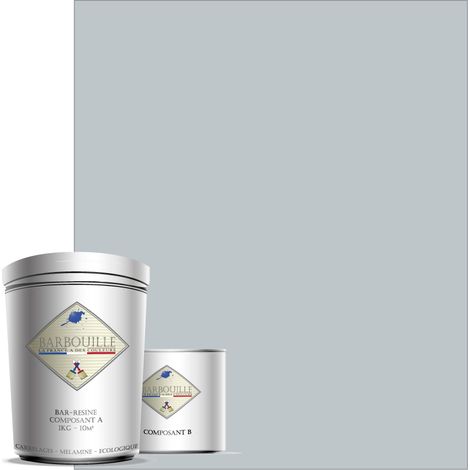 Peinture résine époxy 0,75L BRILLANT 10m² Gris Clair Fluctuat