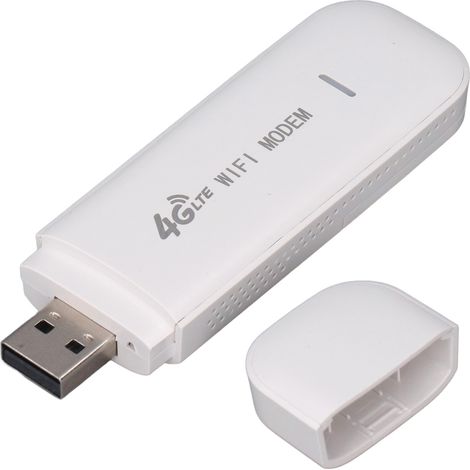 Adaptateur réseau 4G LTE USB 10 utilisateurs Carte réseau de routeur mobile sans fil portable Fidelity USB pour l'Europe Asie Afrique Blanc (1/5)