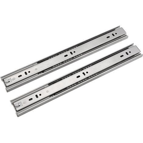 Coulisse pour tiroir, Acier inoxydable trois sections 12 pouces/30 cm