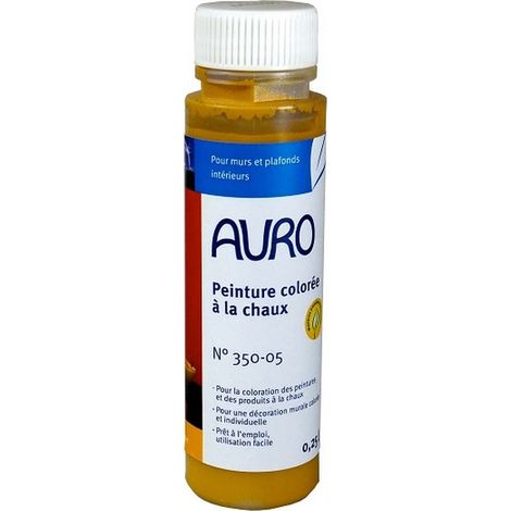 Colorant pour peinture à la chaux AURO n°350, Ocre Jaune - 250ml (1/3)