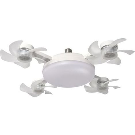 autres Ventilateur de plafond LED avec télécommande, ventilateur de plafond LED diammable (quatre têtes) (1/3)