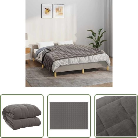 Schlafdecke - Gewichtsdecke Grau 138x200 cm 6 kg Stoff (1/5)
