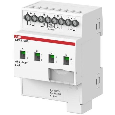 Actionneur de commutation ABB 16A 4 circuits KNX (1/3)