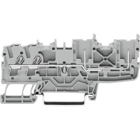 Borne De Base - 5.20 Mm - Pour Rail Ts 35 - Conforme En 60715 - Jaune Vert - 1 Pièce (1/2)