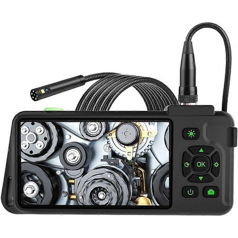 4,5-Zoll-Inspektionskamera mit Licht, 1080p-HD-Endoskopkamera, wasserdicht nach IP67, zwei 7,9-mm-Objektive, 15 m Reichweite (1/5)
