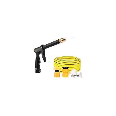 Tuyau d'arrosage de 30 mètres, pistolet à eau haute pression pour voitures, âme en latex multicouche, (1/5)