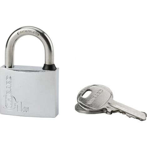 THIRARD - Cadenas à clé Type 1, laiton, extérieur, anse inox, 40mm, 2 clés - THIRARD