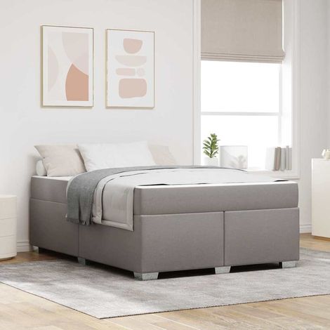 Struttura del letto con materasso Talpa 160 x 200 cm Tessuto vidaXL (1/5)