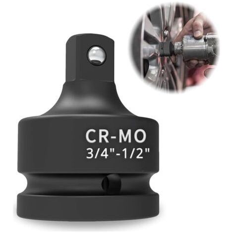 adaptateur douille 3/4 vers 1/2, acier chrome - molybdène(CR-MO), reducteur carre, raccord douille, adaptateur cliquet, coffret douille (3/4 auf 1/2)-Muntra (1/5)