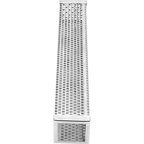 Tube de stockage de granulés fumés pour barbecue, en acier inoxydable 304 sans soudure, tube fumé carré de 12 pouces. (1/5)