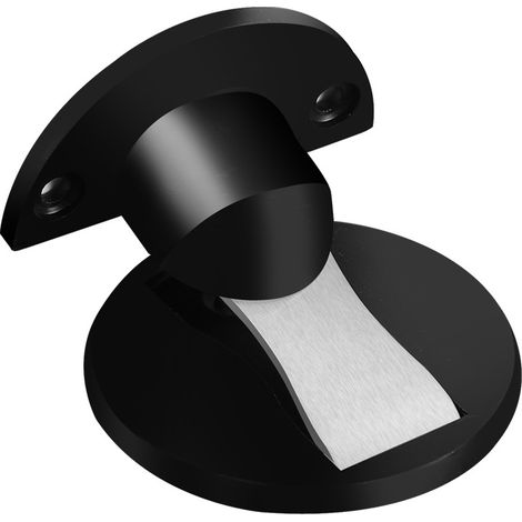 Butée de porte magnétique sans clou, invisible, coupe-vent, silencieuse, noire (1/5)