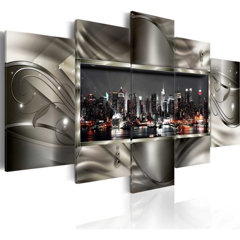 Quadro - Notte a New York II - 200x100 (1/4)